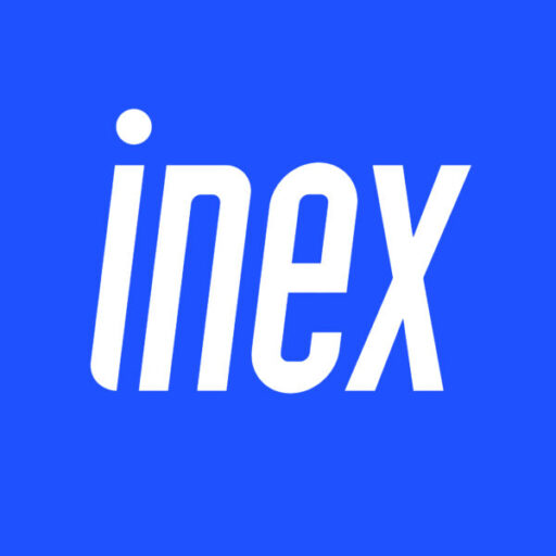The INEX logo with a blue background and white INEX text.